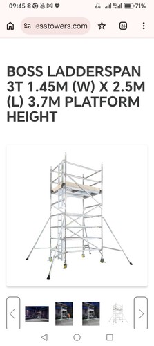 Boss ladderspan scaffold - ladderspan, 3t