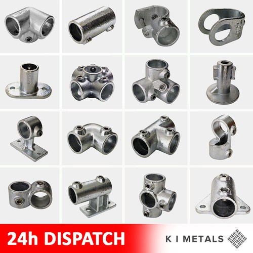 Galvanised key clamp handrail - key,